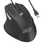 Souris Filaire Ergonomique Acer USB - Silencieuse et Précise pour PC et Mac