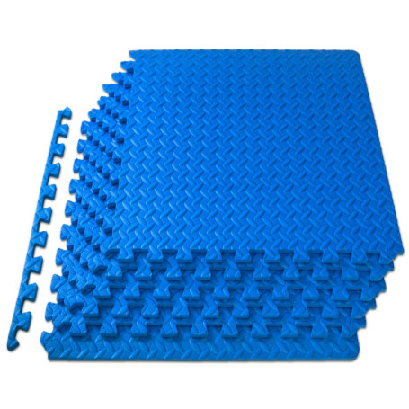 Tapis de Gym Puzzle ProsourceFit en Mousse EVA - 24 Pieds Carrés, 6 Dalles Confortables