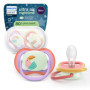Sucettes de Nuit Philips Avent Ultra Air - Tétines Orthodontiques Phosphorescentes