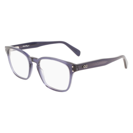 Lunettes Salvatore Ferragamo SF2925 en Acétate Navy Cristal pour Femme