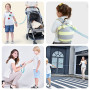 2M Harnais Enfant,Laisse Enfant Poignet de 360° Rotation Harnais de Sécurité,Bracelet Anti-perte Confortable pour Bébé,Voyage Es