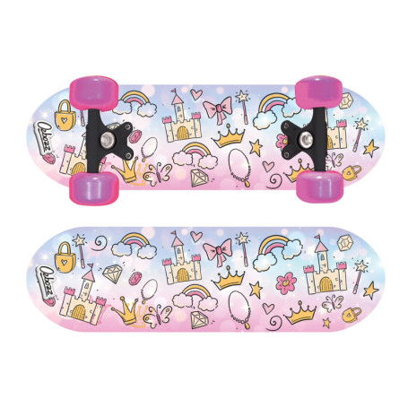 Skateboard Princess 17" avec Roues Clignotantes - Ozbozz