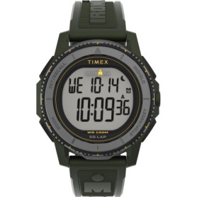 Montre Digitale Timex Ironman Adrenaline pour Homme - 46,5 mm, Bracelet Vert