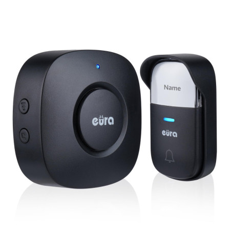 Sonnette sans fil EURA WDP-52A3 - Kinetique, 38 mélodies, portée 200m