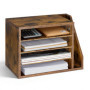 Trieur de Bureau en Bois VEVOR avec Étagères Amovibles - Organisateur de Documents et Magazines