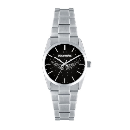 Montre Analogique Zadig & Voltaire Noir et Argent