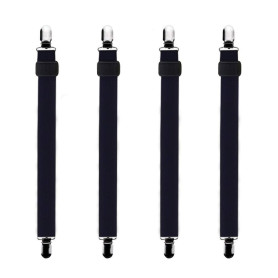 Bedecor -4Pcs (30cm à 120cm) Tendeur Drap Housse Lit Drap Réglable,Tendeurs de Maintien,Convient à Tous Lits et Matelas,Noir