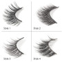 Faux Cils Naturel Court Doux 3d Faux Cil 20 paires Réutilisable à la main 4styles Epais Cat Eye Wispies Fake Lashes Multipack Mi