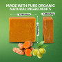 Dr.Ancient Savon au curcuma biologique, naturel, végétalien, traditionnel, fait à la main, antique - Éclaircissant pour la peau 