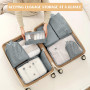 YAMAIDUO Organisateur Valise, Lot de 9 Rangement Valise, Imperméables Packing Cubes Résistant à la Déchirure, Pochette Voyage po