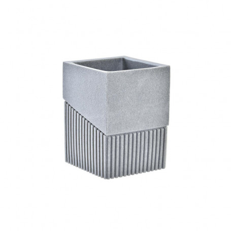 Support pour brosses à dents DKD Home Decor Gris Aluminium Résine (7,6 x 7,6 x 1 18,99 €