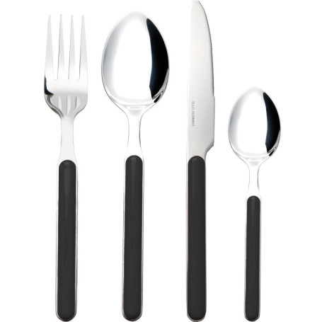 Set de Couverts Delice 16 Pièces Noir - Brunner