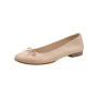 Ballerines en cuir souple Tamaris pour femme - Beige, taille 38 EU
