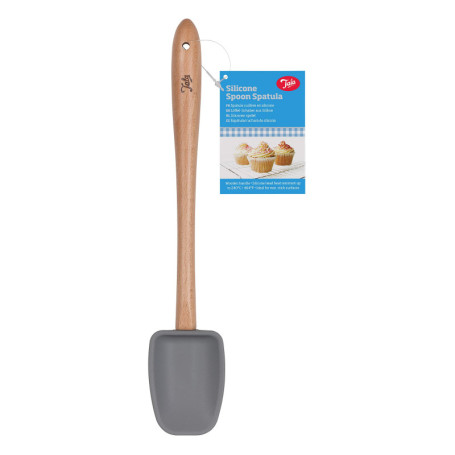 Spatule Cuillère en Silicone Grise Tala avec Manche en Bois
