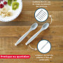 Lot de 6 Cuillères Souples pour Bébé - Ergonomiques et Sans BPA