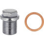 Bouchon de Vidange avec Joint Restagraf - Acier M18-1,50 x 18 mm - Lot de 2