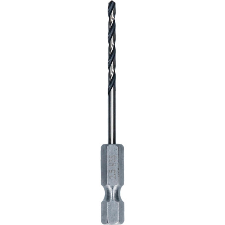 Foret Hélicoïdal HSS Bosch 2,5 mm pour Métal avec Emmanchement Hexagonal
