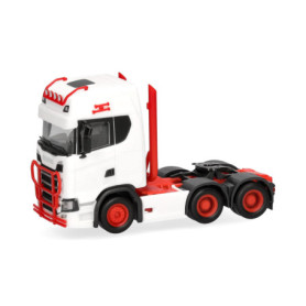 Miniature Camion Scania CS 20 HD Tracteur Routier 1:87 - Blanc/Rouge