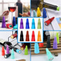 Bouchons en Silicone Réutilisables Colorés pour Vin et Boissons - 8 Pièces