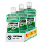 Listerine Bain de Bouche Protection Dents et Gencives 0% Alcool - Lot de 3 x 500 ml
