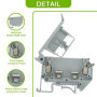 Pack de 10 Cosses à Vis YEHEI pour Rail DIN - Support de Fusible UK5