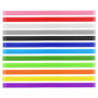 Lot de 12 bandes élastiques colorées en silicone pour bureau et loisirs