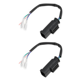 ECSiNG Lot de 2 Connecteurs 3 Broches pour Prise Auxiliaire 12V - Compatible BMW S1000RR