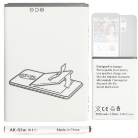 Batterie de Rechange Aousavo AK-S3m pour Emporia Smart - Haute Capacité 2500mAh