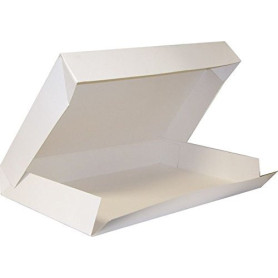 FaisTonGateau - 25 Boîtes Traiteur Blanches 28x42 cm