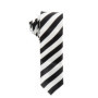 Cravate Slim Rayée Noire et Blanche - Élégance et Style