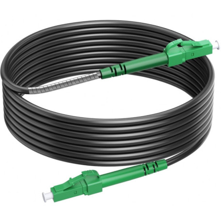 Câble Fibre Optique Blindé RamboCables LC/APC 80 m Monomode