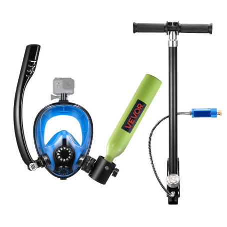 Kit de Plongée VEVOR avec Mini Bouteille et Masque Intégral