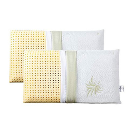 Lot de 2 Oreillers en Mémoire de Forme 40x70 cm - Hypoallergéniques et Lavables