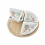 Ensemble à apértif DKD Home Decor Naturel Blanc Multicouleur Bambou Grès Tropica 29,99 €
