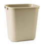 Corbeille à Papier Beige Rubbermaid 13L - Durable et Pratique