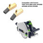 Lot de 2 balais de charbon Ruimou compatibles Festool 491704