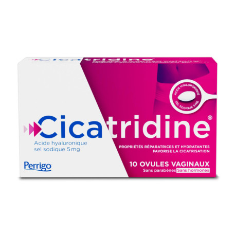Cicatridine Ovules Vaginales Hydratants - 10 Unités pour Cicatrisation Intime