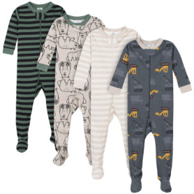 Lot de 4 Pyjamas Gerber pour Bébé Garçon - Ours et Camions