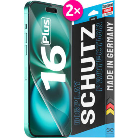 Film de Protection 3D Transparent pour iPhone 16 Plus - Lot de 2