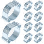 Lot de 10 colliers de serrage réglables QWORK pour tuyaux d'essence