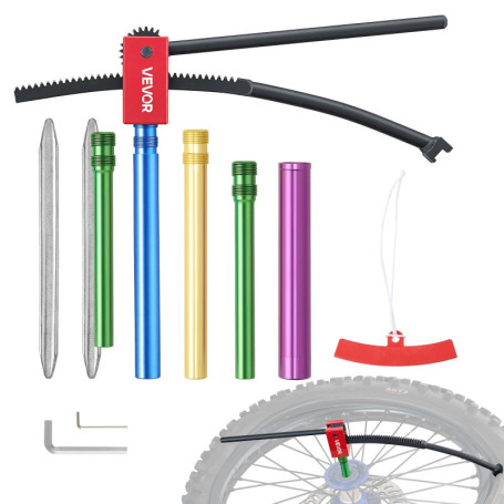 Kit Professionnel de Changement de Pneus pour Motos Tout-Terrain VEVOR
