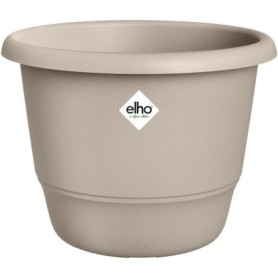 Pot de Fleur Rond Elho Amiga 55L Beige pour Extérieur