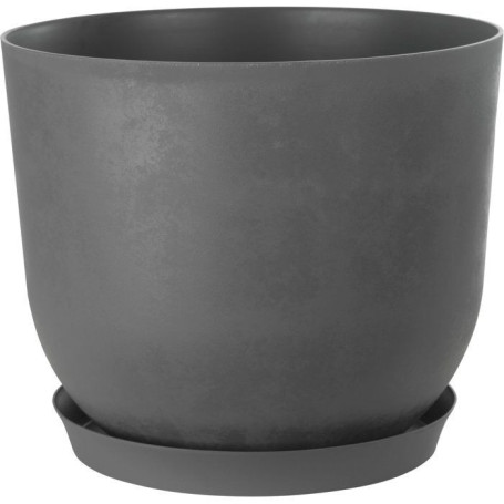 Pot de Fleurs Rond Swing - Ø 40 cm - 30 L - Gris Élégant
