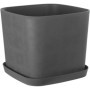 Pot de Fleurs Carré Swing - 36L - Gris Élégant