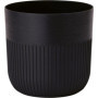 Pot de fleurs rond Luca Grande - Noir Ø 40 cm - 41 L