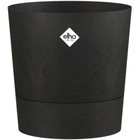 Pot de Fleur Rond Elho Foss 35L Noir pour Extérieur
