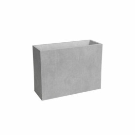 Jardinière Haute Sydney en Plastique Gris Clair - 80 cm