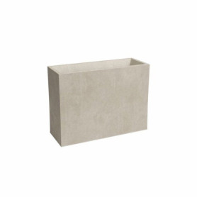 Jardinière Haute Sydney en Plastique Crème - 80 cm - 50 L