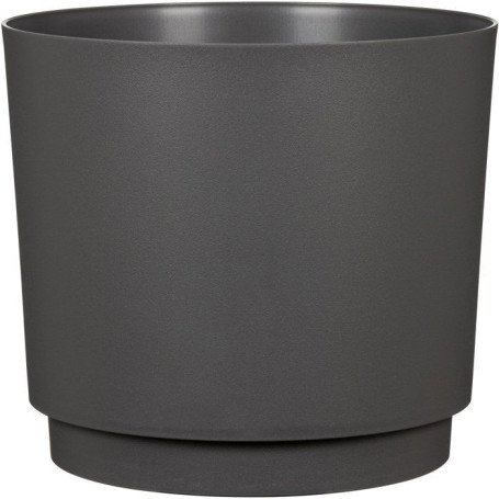 Cache-pot rond anthracite Plano - GARDEN ID - Ø 25 cm