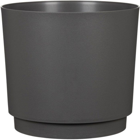 Pot de fleurs rond noir 13L - DEROMA